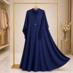 full flare zip abaya – premium nida fabric
