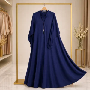 full flare zip abaya – premium nida fabric